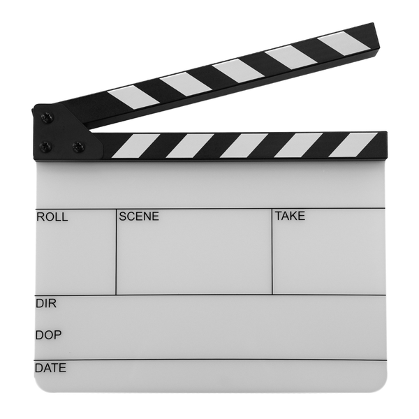 Action! by Filmsticks One-Piece USA Version Medium Clapperboard [280x220mm]