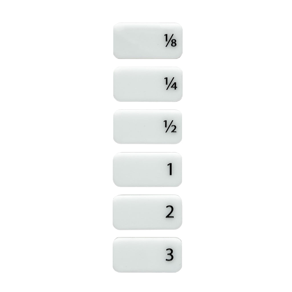 Sample Filter Tabs Reusable Fraction Numbered Filter Tabs (Set of 6) – Filmsticks