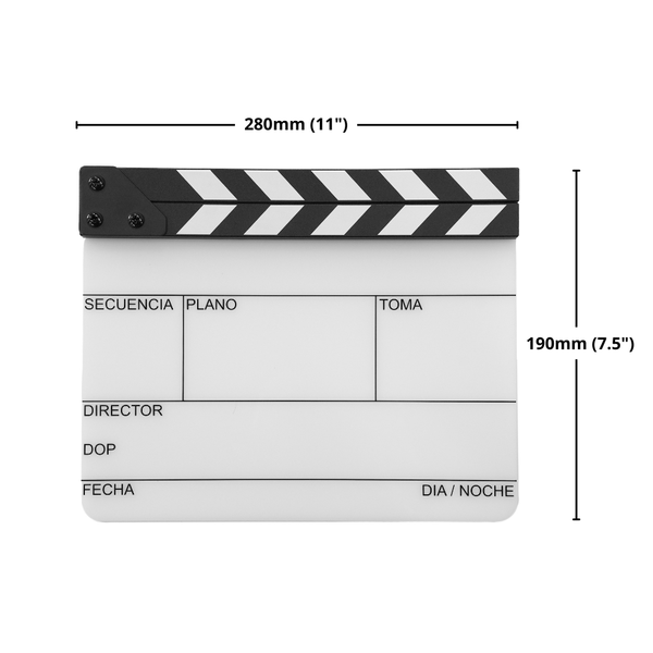 Action! by Filmsticks One-Piece SPAIN Version Medium Clapperboard [280x220mm]