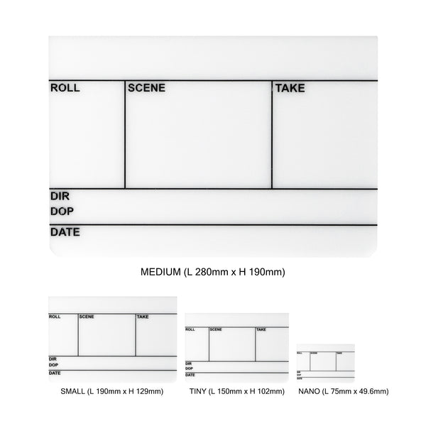Filmsticks Acrylic Boards USA Layout - Premium Quality Slates