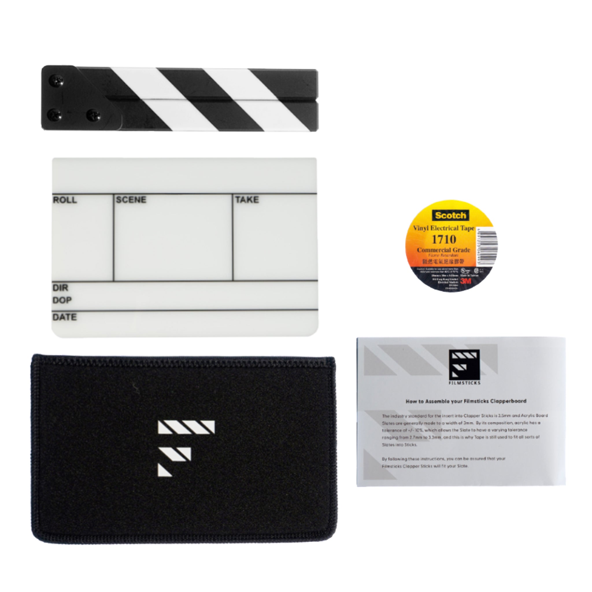 Filmsticks Clapperboards (USA) - Premium Quality Clapperboard Kits