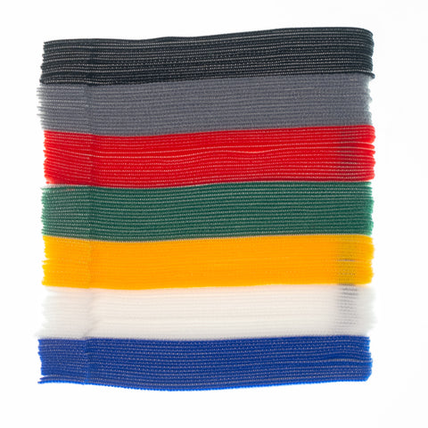 105 Reusable Hook and Loop Ties in 7 Colors 5.9 inches (15 cm)