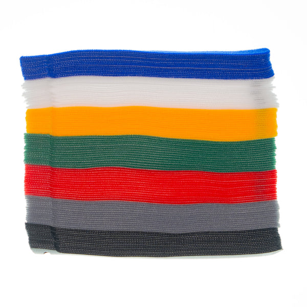 105-Piece Reusable Hook and Loop Ties in 7 Colors 7.8 inches (20 cm)