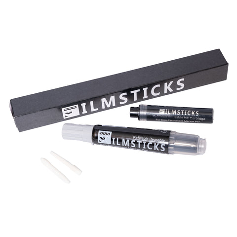 Filmsticks Reusable Non-Permanent Acrylic Board Black Marker Pen Kit