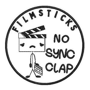 Filmsticks "No Sync Clap" Embroidered Patch
