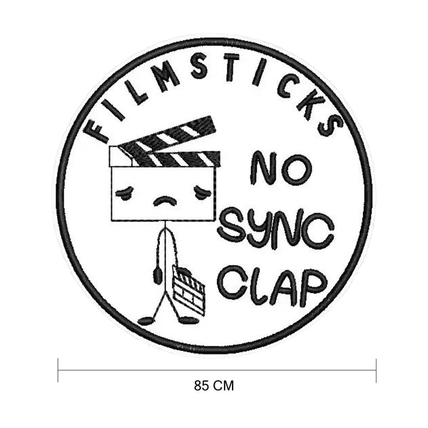 Filmsticks "No Sync Clap" Embroidered Patch