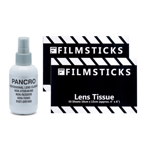 Pancro Lens Cleaning Fluid with Lens Tissue Booklet Set