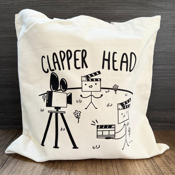 Filmsticks Clapper Head Tote Bag with Longer Carry Straps - Beige