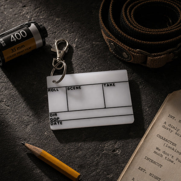 Filmsticks Nano Slate Keychain (Upcycled Graded Acrylic Board)