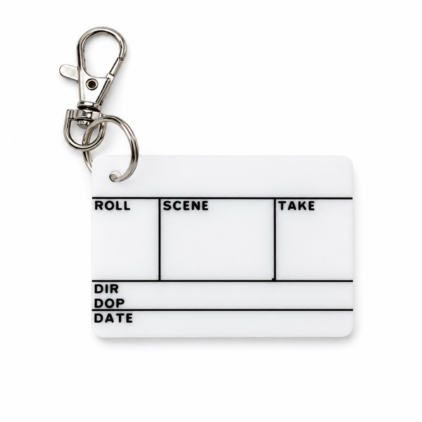Filmsticks Nano Slate Keychain (Upcycled Graded Acrylic Board)