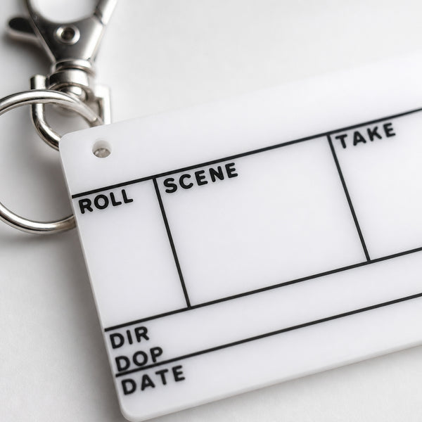 Filmsticks Nano Slate Keychain (Upcycled Graded Acrylic Board)