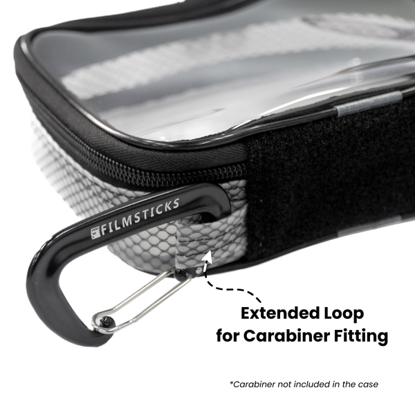 [UPGRADED] Filmsticks Set of Small, Medium and Large Transparent (TPU) Storage Cases – Black